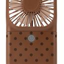 Portable Handheld Fan Outdoor Power Bank Mini Fan 3000mAh USB Phone Holder, Handheld Pink Lovely Rechargeable, Pack of 2