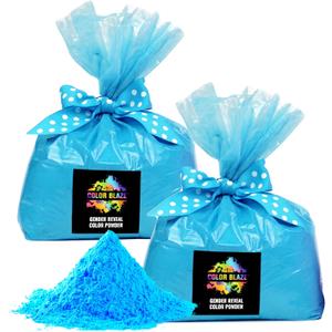 Color Blaze Baby Gender Reveal Color Powder - 10lbs of Blue Colored Powder - For Boy - Use in Color Blasters, Car Burnout, Exhaust, Toss, Photoshoot & Party
