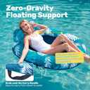 SLOOSH Inflatable Pool Floats Adult, Comfortable Fabric Floating Lounge Chairs, Blow up Pool Noodles for Adult Heavy Duty with Handles, Floating Chair for Party Summer Water Beach Lake Fun