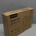 Keyless Entry Door Lock Deadbolt with Handle Set - SMONET Fingerprint WiFi Smart Deadbolt, Digital Remote Control Keypad Bluetooth Alexa Lockset with Auto Lock Code Fob App Silver