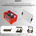 Collapsible Storage Bin with Lid & Dividers, Gray