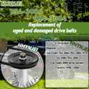 754-3084 954-3084 Drive Belt for Cub Cadet 3165 3184 3185 3186 3204 3205 3206 3208 3225 3235 3240 GT3100 GT3200 GT3204 GT3235 Garden Lawn Mower Tractors Replaces 754 3084 954 3084