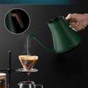 INTASTING Electric Kettles, Gooseneck Electric Kettle, 1 Temperature Control, Stainless Steel Inner, Quick Heating, for Pour Over Coffee, Brew Tea, Boil Hot Water, 0.9L Hunter Green