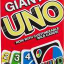 Mattel Games Giant UNO Card Game for Kid, Adult & Families, Color Blind Accessible & Customizable Large Deck