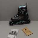 Rollerblade Zetrablade Women's Adult Fitness Inline Skate, Black and Light Blue, Performance Inline Skates (7)