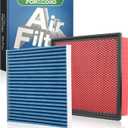 Cabin & Engine Air Filter Fit for Toyota Tacoma V6 2016-2023 Activated Carbon Cabin Filter Replacement CF10374 CA11895 Car Accessories