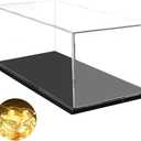 DuvinDD Acrylic Display Case for 1/8 Scale Model Car Large Lego Display Case for 42096 42083 Showcase Countertop Clear Display Box Dustproof Storage Acrylic Box with Black Base(23.6x11.8x7.8inch)