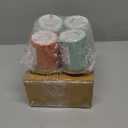 Sprayed Glass With Label With Gold Metal Lid 3.0   Oz Pack Of 8 Magnolia