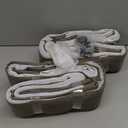 90 Inch Linen Blackout Curtains Pinch Pleated for Living Room Thermal Noise Reduction Two Layer 100% Black Out Curtains with Liner Back Tab Pinch Pleat Rings Hooks Window Drapes Track