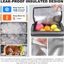 Insulated Cooler Backpack, 35 Can / 25L Large Camping Backpack for Outdoor, Beach, Picnic - Soft Lightweight Leakproof Cooler Backpack for Women and Men (Grey, 25L)