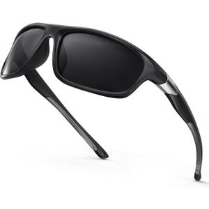 SKYFUEN Polarized Bifocal Reading Sunglasses,TR90 Wrap Sports Bifocal Build-In Sun Readers, Fishing/Driving