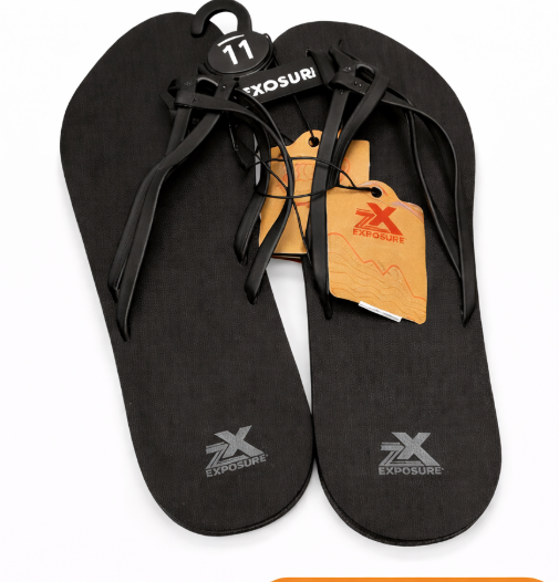 Zeroxposur Women's Flip-Flops, Outdoor Footwear, Liquorice, Size 11