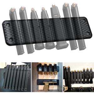 Ammunition Magnet Mag Holder 8 Pistol Magazines Capacity, Magnetic Ammo Storage in Home Bedroom Desk Car and Truck, Tactial Accessories for Handgun, Pistol and Metal Mags