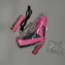 Pink Cordless Electric Screwdriver Set, 3.7V Rechargeable Small Electric Drill with 25pcs Driver Bit Set, Power 3Nm Screw Gun with 2 Position Handle, Flexible Shaft LED Light for Women