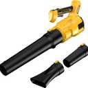 Cordless Leaf Blower for Dewalt 20V Max Battery, 480 CFM Electric Blower with Brushless Motor, Adjustable 3 Speeds up to 22000RPM, Handheld Leaf Blower for Lawn Care,Yard and Snow Blowing(No Battery)