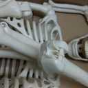 UMEELR 36in/3ft Life Size Posable Skeleton, Plastic Full Body with Movable Joints Skeleton for Halloween Party Prop Graveyard Haunted House Decorations