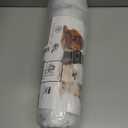 JOLLYVOGUE Small Dog & Cat Beds for Indoor Cats - 20 inches Calming Donut Dog Bed for Kittens & Puppies, Washable Round Fluffy Plush Faux Fur Pet Beds (Smoke Grey)