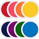 7" Large Ink Pads for Kids - Handprint Footprint Size Rainbow Stamps Pad, Safe & Washable Ink Pad for Fingerprint Painting Card Making Stamp Crafting, Kids Birthday Gifts and Classroom Must Haves