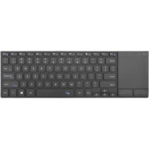 Rii 2.4G Wireless Keyboard,Bluetooth Keyboard(BT 5.1+2.4G),Aluminium Alloy Portable with Touchpad for Computer,PC,Tablet,iPad,Android TV Box,Smart TV,Windows,Mac (Black)