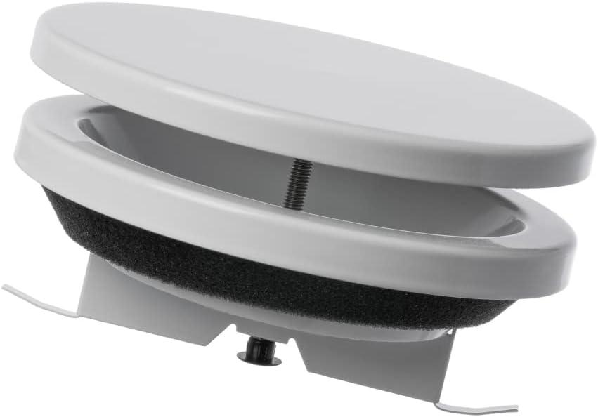 8 Inch Round Adjustable Diffuser - Air Supply Valve - Ventilation Ducting Cover - Metal - White