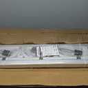 Trailer Ladder Rack Aluminium - 5.77'-8.65' Adjustable with Ladder Stoper, Silver, Enclosed & Open Trailer Compatible