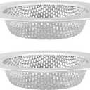 Quacc 2 PCS Sink Strainers for Kitchen Sink Drain Basket, Upgraded 2-Layer Safe Design Stainless Steel Sink Protector Screen Disposal Strainer Drainage Stopper (Outer Diameter 4.4")