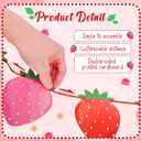 13PCS Strawberry Party Decorations Honeycomb Balls Banner Berry First Birthday Hanging Decor Table Centerpieces