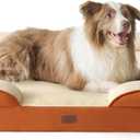 Bedsure L Plus Orthopedic Dog Bed for Large Dogs - Washable Dog Cat Bed Waterproof, L Plus Big Comfort Dogs Couch Sofa with Washable Removable Cover, Pet Bed with Nonskid Bottom, Ember Clay, 38"