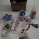 4th of July Decorations, Memorial Day Decorations, Independence Day Patriotic Tiered Tray Decor Set, 8 Pieces Fourth of July Centerpieces for Home Office Table Shelf, Red White and Blue Decorations