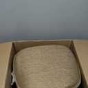 ELFJOY 4 Pack Chair Cushions for Metal Chair Memory Foam Non Slip Chair Pads with Ties Comfortable Indoor Seat Cushions for Kitchen Chairs 14"x14"x2" Beige