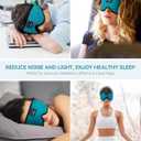 MUSICOZY Sleep Headphones 3D Bluetooth 5.4 Headband Sleep Mask, Wireless Sleeping Headphones Music Earbuds Eye Mask for Side Sleepers Travel with Speakers Cool Gadgets Gifts