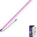Gepas LONGRUNNEW Replacement 35.4'' LED Light Strip Color Changing for Waterfall Spillway Pool Fountain with Adapter, Remote Control Designed (36 INCH)
