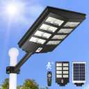 320000LM Solar Street Lights Outdoor, 3200W Solar Lights for Outside, Waterproof IP66 for Outdoor Lighting, Driveway, Parking Lot, Pole, Garden, Yard, Backyard