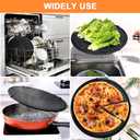 2 x Splatter Screen for Frying Pan, Grease Splatter Guard, Heat-Resistant Splatter Guards for Frying, Silicone Splatter Guard for Everyday Cooking, Dishwasher Safe 16in12in0.5in (Black)