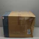 BestOffice Bar Stools Set of 2, Adjustable PU Leather Swivel Barstools, Modern Counter Stools with Back and Footrest, Counter Height Barstools for Bar, Kitchen and Dining Room (Black)