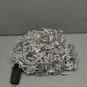 Solhice LED Curtain Lights Outside 40ft x 3ft for Backyard, 600 LED Plug in Hanging Fence Christmas String Lights Outdoor Waterproof for Backdrop Backyard Patio Deck Dcor (Not Connectable) (Warm White)