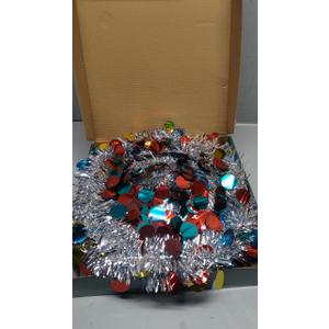 Forart Collapsible Christmas Tree Artificial Tinsel Xmas Tree, Pop Up Tinsel Trees Collapsible Reusable Slim Tree Easy-Assembly for Home Christmas Decoration