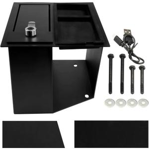 Upgraded Center Console Safe Gun Safe Box Set with Fingerprint Lock Compatible with 2014-2022 Toyota Tundra Replaces OE Number 00016-34174 93705001