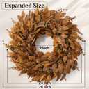 Waipfaru 26" Fall Wreath, Artificial Eucalyptus Wreath for Front Door