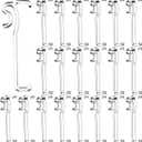 Blulu 3 Inch Valance Clips Window Blind Hidden Clip Clear Plastic Retainer Latent for Horizontal Blind 