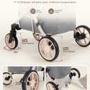 Dog Stroller for 1/2 Small Dogs & Medium Dogs,7/9 Rubber Wheels