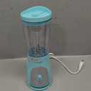 Mueller Smoothie Blender for Smoothies - Personal Blender for Shakes, Frozen Drinks, Baby Food & More, 15oz Travel Cup and Lid, Durable Stainless Steel Blades for Powerful Blending Performance (Turquoise)