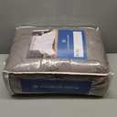 CANNON Solid Percale 200 Thread Count Comfort Sets Grey 100% Cotton 3-Piece Full/Queen Comforter Set, Solid Color Themed, Adult Bedding, Oeko-TEX Certified