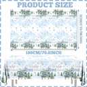 3Piecs Onederland 1st Birthday Boy Tablecloth, Disposable Blue Snowflake 1st Birthday Boy Table Cover Winter Wonderland Table Cloth for Wonderland Baby Shower Decorations