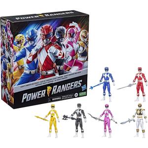 Power Rangers Mighty Morphin Multipack 12-inch Action Figure 6-Pack, Toys with Accessories for Kids 4 and Up 