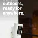 Ring Outdoor Cam (Stick Up Cam), Weather-resistant home or business security camera, outdoor ready, Live View, Color Night Vision, Two-Way Talk, motion alerts, Works with Alexa, White