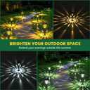 GIGALUMI 12 Pack Solar Lights Outdoor Waterproof, Cool White Pathway Lights Solar Powered, Landscape Lighting, Solar Garden Light for Decor, Patio, Garden, Yard, Pathways, Walkways