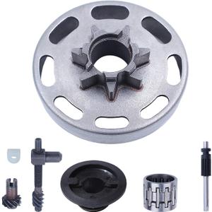 Adefol 325"-7T Clutch Drum Kit for Husqvarna 435 435E 440 440E Chainsaw Replacement Part with Oil Pump,Clutch Bearing, Worm Gear,Chain Adjuster for 503894701, 505441501, 544212402