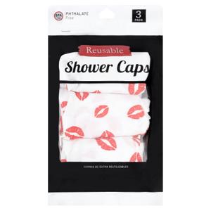 Shower Caps 3 Pack