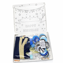 Blue Birthday Crown and Badge Set – Party Hat & Button Kit for Celebrations